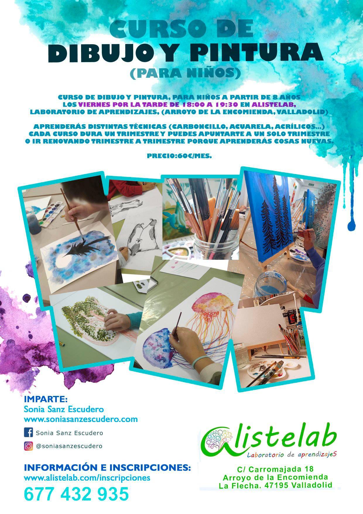 Curso de dibujo y pintura para niños en Alistelab | Chiquiocio