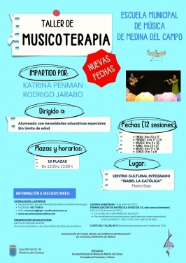 Taller de Musicoterapia en Medina del Campo