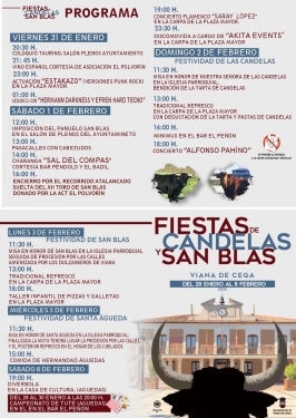 Fiestas de Candelas y San Blas en Viana de Cega 