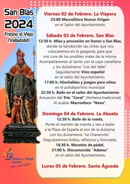 San Blas 2024 en Fresno el Viejo