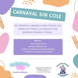 Carnaval sin cole en la Escuela Infantil Trompita