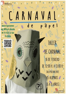 Carnaval de papel en la Biblioteca Pública de Castilla y León