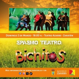 Spasmo Teatro presenta "Bichitos" en el Teatro Azarbe de Zaratán