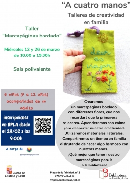 Taller de creatividad en familia en la Biblioteca Pública de Castilla y León