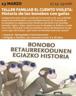 Taller familiar "El cuento violeta" en el Centro Municipal de Igualdad