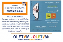 Encuentro con Antonio Rubio en Oletvm Junior