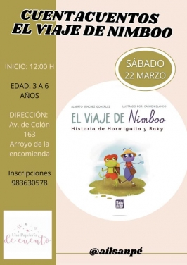 Cuentacuentos "El viaje de Nimboo" en Arroyo de la Encomienda