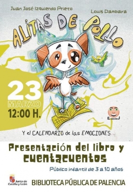 Presentación del libro y cuentacuentos "Alitas de pollo" en Palencia