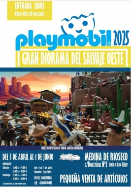 Diorama Playmobil "Salvaje Oeste" en Medina de Rioseco