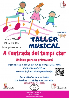 Taller Musical "Con duende irlandés" en la Biblioteca Pública de Castilla y León