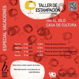 "Talleres de estampación" en los puntos de lectura de Valladolid