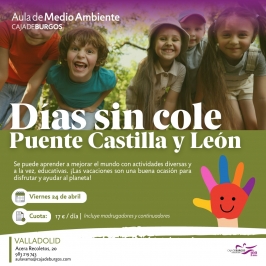 Día sin cole en el Aula de Medio Ambiente Caja de Burgos de Valladolid