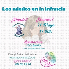 Escuela de Padres "Los miedos en la infancia"