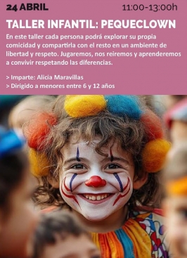 Taller infantil "Pequeclown" en el Centro Municipal de Igualdad