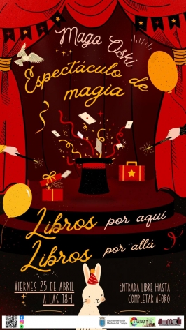Mago Oski presenta "Libros por aquí, libros por allá" 