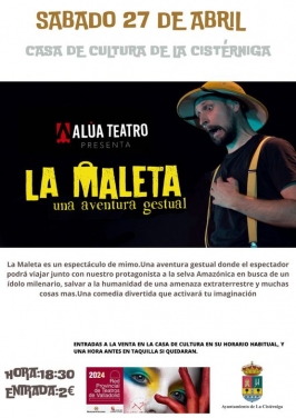Teatro Alúa presenta “La maleta”