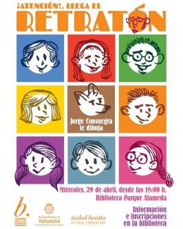"Atención llega el retratón" en la Biblioteca Parque Alameda