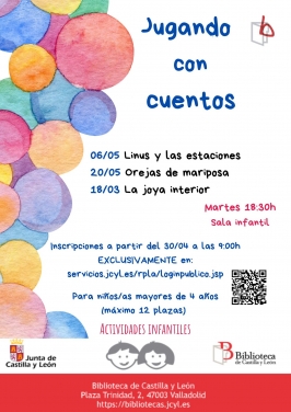 “Jugando con cuentos” en la Biblioteca Publica de Castilla y León