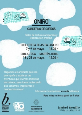 Taller "Oniro, cuaderno de sueños" en la Biblioteca "Blas Pajarero"