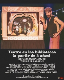 Fábrica de Paraules presenta "Ritmos animalescos" 