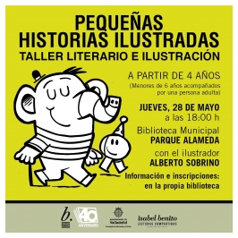"Pequeñas historias ilustradas" en la Biblioteca Parque Alameda