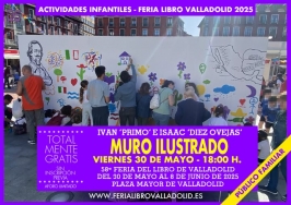 "Muro ilustrado" en la Feria del Libro de Valladolid