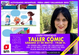 Taller Cómic con Luján Fernández en la Feria del Libro de Valladolid