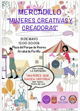 Mercadillo "Mujeres creativas y creadoras" en Portillo