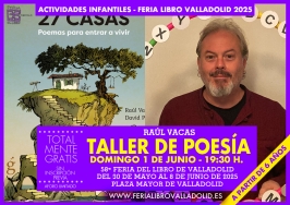 Taller de poesía con Raúl Vacas en la Feria del Libro de Valladolid