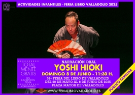 Narración Oral con Yoshi Hioki en la Feria del Libro de Valladolid