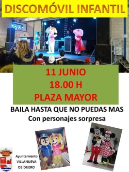 Discomóvil infantil en Villanueva de Duero