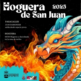 Hoguera de San Juan en Aldeamayor de San Martín