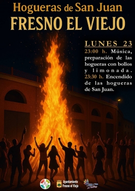 Hogueras de San Juan en Fresno El Viejo