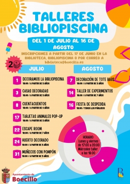 Actividades en la Bibliopiscina de Boecillo