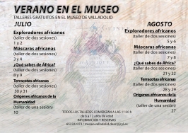 Talleres "Verano en el Museo" en el Museo de Valladolid
