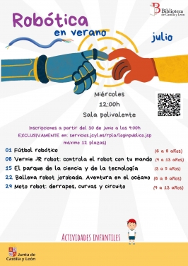 Talleres de robótica en la Biblioteca Pública de Castilla y León