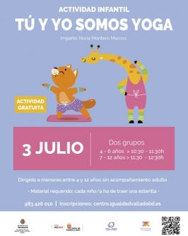 "Tú y yo somos yoga" en el Centro Municipal de Igualdad "Tú y yo somos yoga" en el Centro Municipal de Igualdad