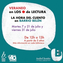 "La hora del cuento" en Barrio Belén