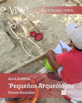 Taller "Pequeños arqueólogos" en la Villa Romana La Olmeda