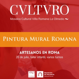 Taller infantil de "Pintura mural romana" en la Villa Romana La Olmeda