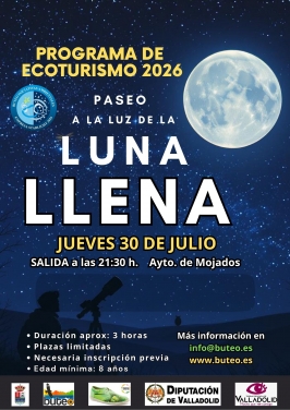 Paseo a la luz de la luna llena en Mojados