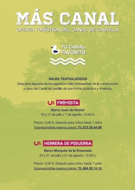 "Más Canal" viaje teatralizado en el Canal de Castilla