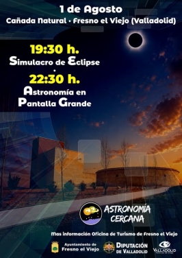 Simulacro del eclipse y Astronomía en Fresno el Viejo