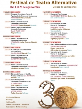 Festival de Teatro Alternativo en Urones de Castroponce 