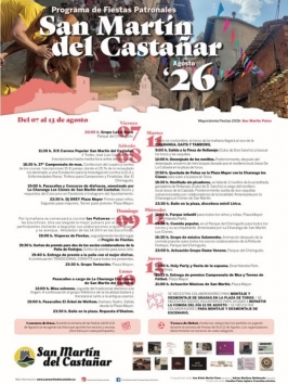 Fiestas Patronales 2026 en San Martín del Castañar