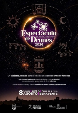 Espectáculo de drones en Benavente