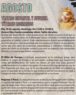 "Títeres Romanos" en la Villa Romana La Olmeda