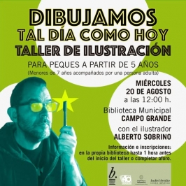 Dibujamosmos en la Biblioteca del Campo Grande