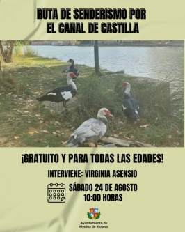 Ruta de Senderismo por el Canal de Castilla  en Medina de Rioseco