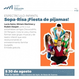 Sopa - Risa "¡Fiesta de pijamas" en el Museo de la Evolución Humana